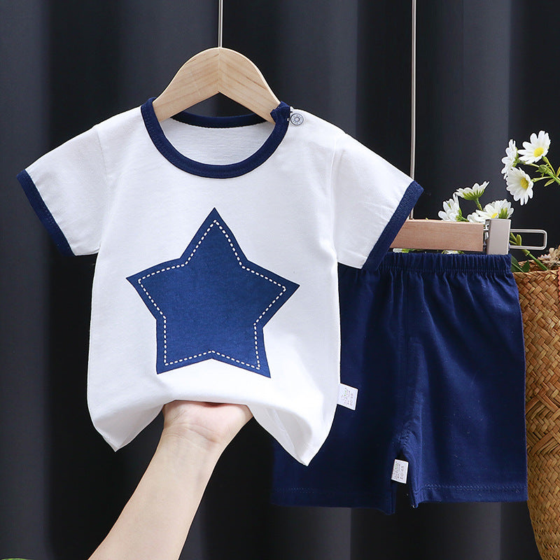 Children's Cotton Short-Sleeve T-Shirt Set