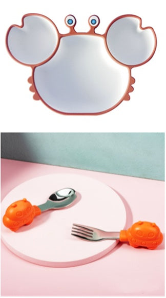 Non-Slip Silicone Baby Feeding Plate
