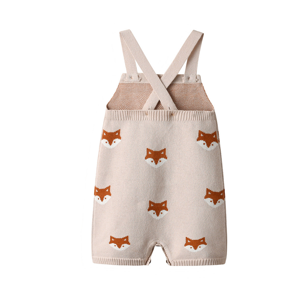 Fox Knitted Strap Baby Romper (Spring & Autumn)