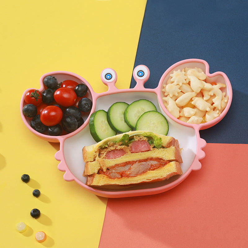 Non-Slip Silicone Baby Feeding Plate