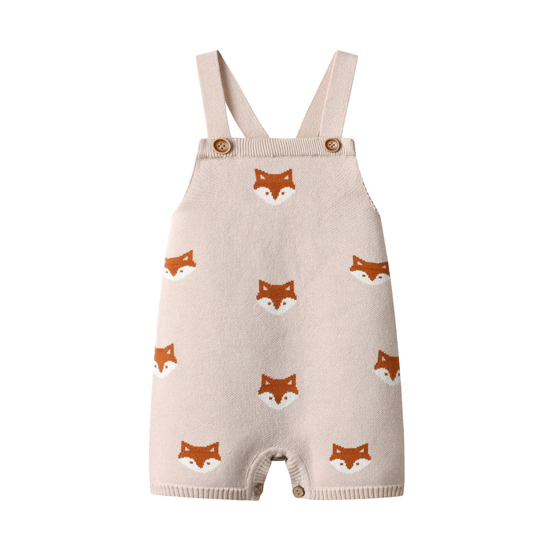 Fox Knitted Strap Baby Romper (Spring & Autumn)