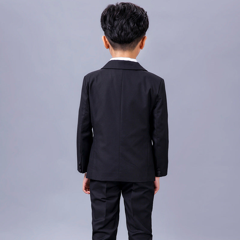 Children's Black Boy & Flower Girl Wedding Suit