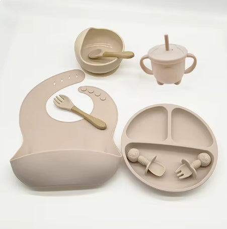 Baby Silicone Feeding & Learning Tableware