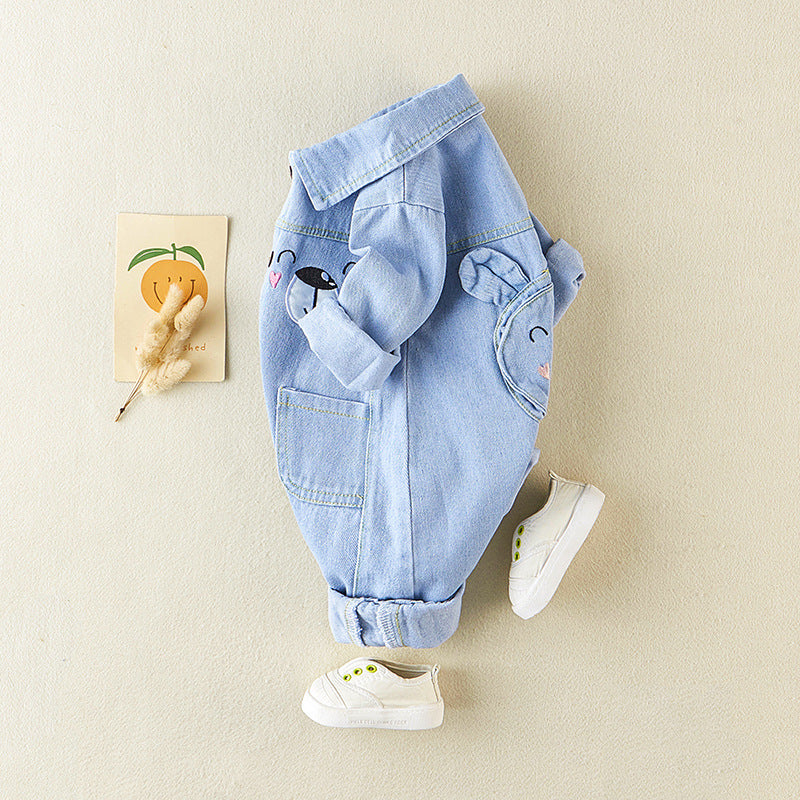 Spring And Autumn Denim Going Out Jumpsuits