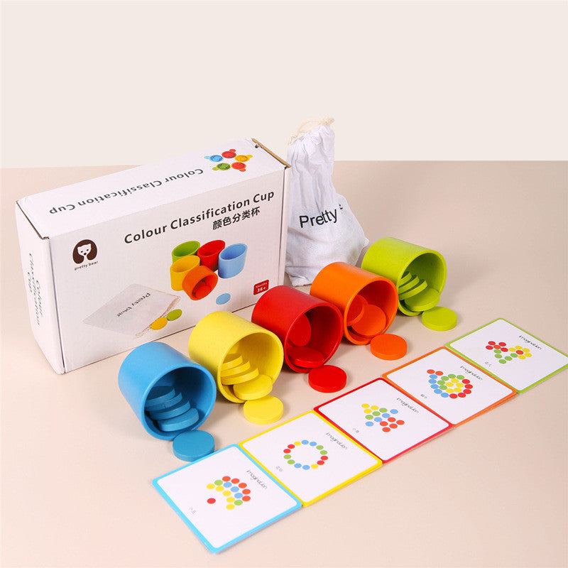 Baby Educational Color Sorting Cups Toy